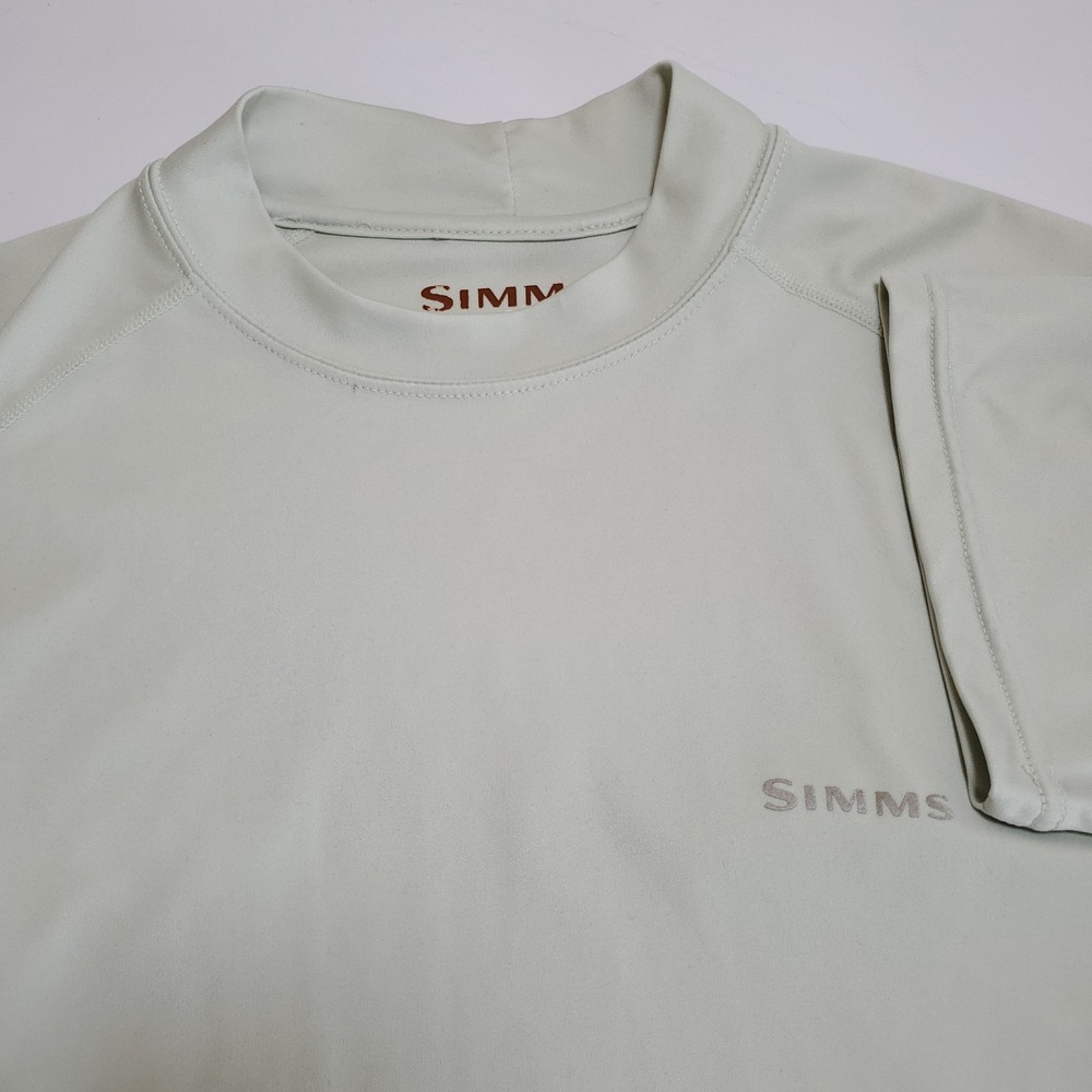 Simms COR3 Mens Medium Green Short Sleeve Fishing Shirt